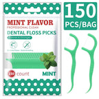 300Pcs Mint Floss Stick - Cleaning Tools for Teeth Gaps