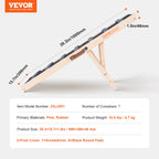 Dog Ramp Folding Ladder Anti-Slip High Adjustable Wooden Pet Ramp Removable for Small Old Dog Climbing Stairs Sofa Car