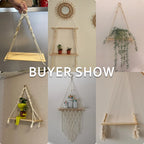 Hanging Shelves for Wall Room Home Decor Macrame Shelf Wall Hanging Floating Shelf for Bedroom Living Room, Bathroom Gift