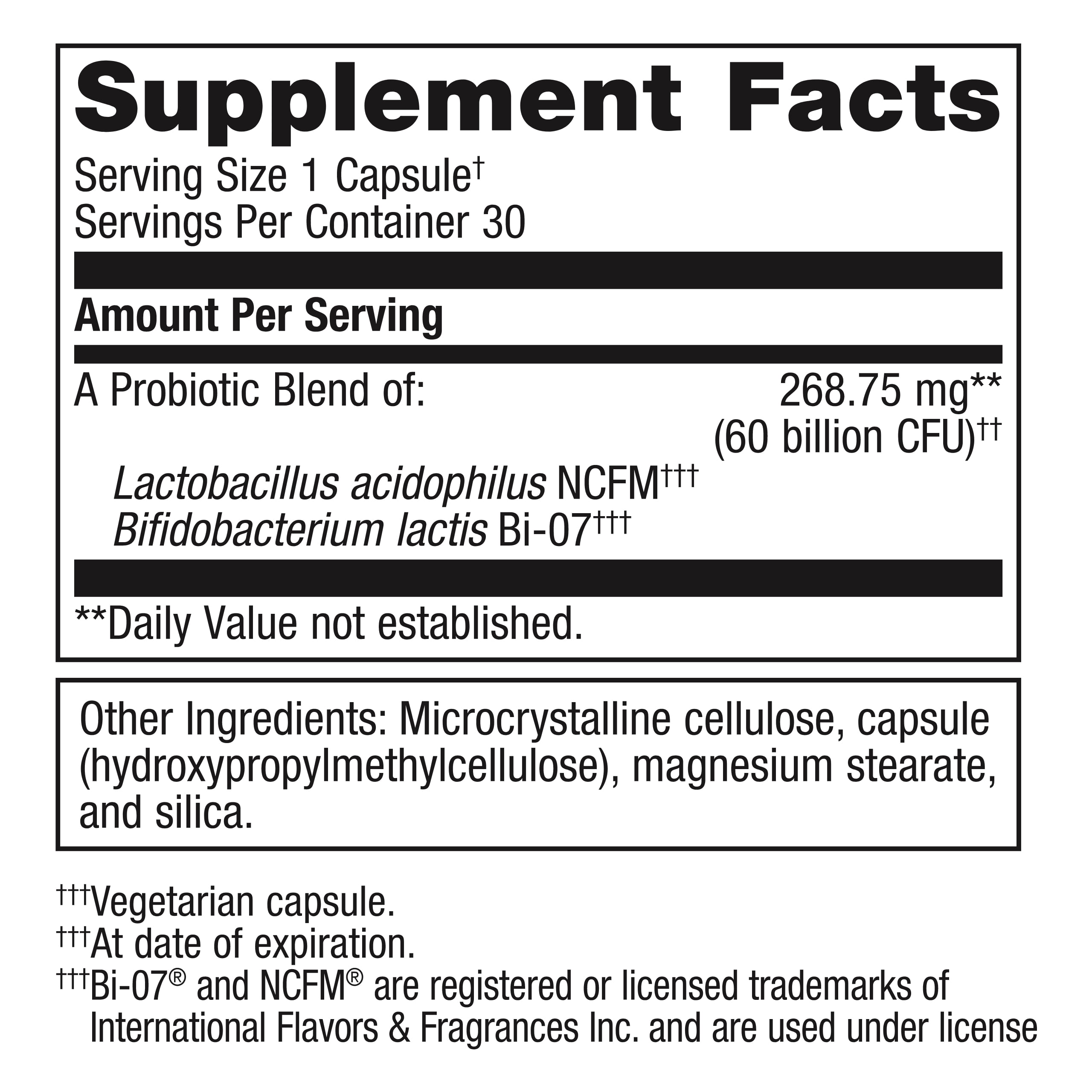 Ultraflora IB - Relief for Occasional Intestinal Distress - Probiotics for Digestive Health* - Anti-Bloat for Men & Women* - 60 Billion CFU - Non-Gmo, Gluten-Free, Vegetarian - 30 Capsules