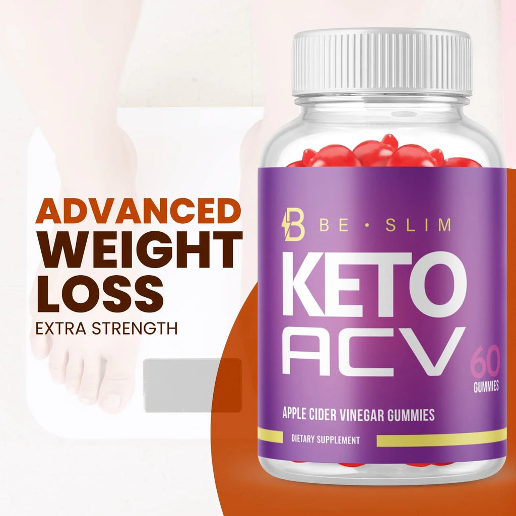 (5 Pack) Be Slim Keto ACV Gummies - Supplement for Weight Loss - Energy & Focus Boosting Dietary Supplements for Weight Management & Metabolism - Fat Burn - 300 Gummies