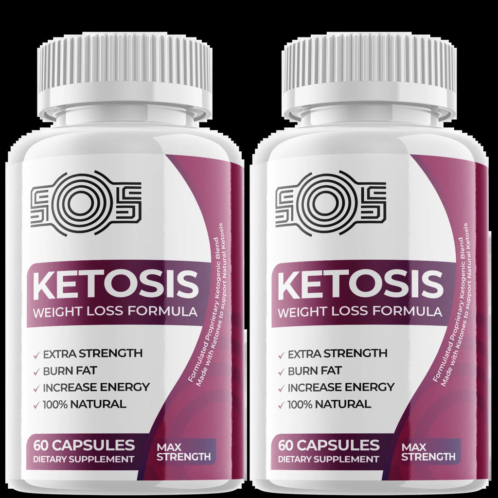 (2 Pack) SOS Ketosis - Keto Weight Loss Formula - Energy & Focus Boosting Dietary Supplements for Weight Management & Metabolism - Advanced Fat Burn Raspberry Ketones Pills - 120 Capsules