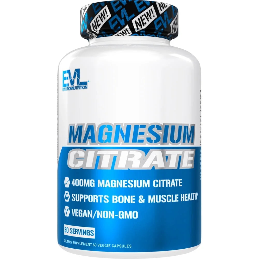 Magnesium Citrate 400Mg for Bone & Muscle Health and Natural Sleep Support, 60Ct Capsules