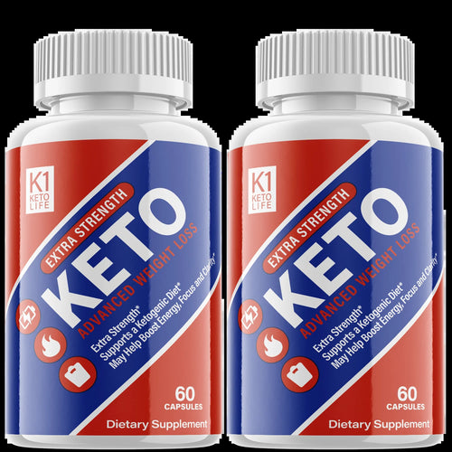 (2 Pack) K1 Keto Life - Supplement for Weight Loss - Energy & Focus Boosting Dietary Supplements for Weight Management & Metabolism - Advanced Fat Burn Raspberry Ketones Pills - 120 Capsules